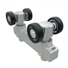 4 ratukų aliuminis vežimėlis 40 kg apkrovai, daugiafunkcinei lubinei sistemai