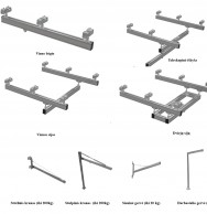 Lengvieji tiltiniai lubiniai kranų tipai