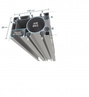 135x90 aliuminio profilis su ortakiu lengviems lubiniams kranams 03