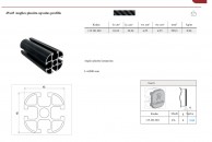 45x45 Anglies pluošto apvalus profilis