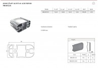 45x90 Anoduoto aliuminio apvalus profilis su 3 grioveliais