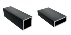 Anglies pluošto kompozito kvadratiniai ir stačiakampiai vamzdžiai