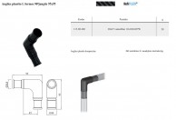 Anglies pluošto kompozito L formos 90 laipsnių 95x95 jungtis