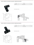 Juodai dažyto aliuminio plokščios jungtys