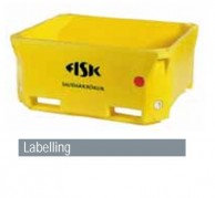 Plastic container, capacity LOGO