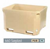 Plastic container, capacity 660 L