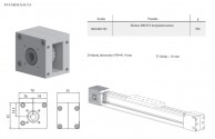 Pavaros galva 800-055 FC light linijinės pavaros kreipiančiosioms 
