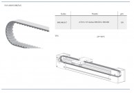 800-100 FC Light linijinės diržinės pavaros diržas