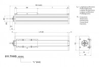 811-THHS FC Heavy-sunki linijinė sraigtinė pavara-matmenys