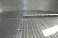 Perforated floor aeration system
