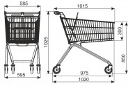 Avant 130 prekybos vežimėlis, talpa 130 L 02