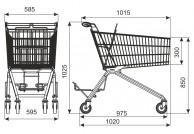 Avant 130P pirkinių vežimėlis, talpa 130 L 02