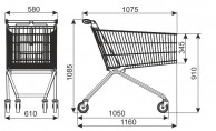 Avant 185 pirkinių vežimėlis, talpa 178 L 02