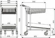 WTP-3 VARIO transportinis vežimėlis, keliamoji galia 300 kg 03