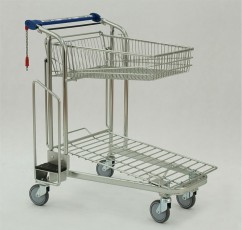 WTP-3A VARIO transportinis vežimėlis su šonine lentyna, keliamoji galia 300 kg