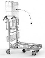 WTP-4 VARIO transportinis vežimėlis su atlenkiamu vežimėliu, keliamoji galia 200 kg 02