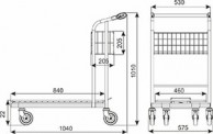 VARIO 70 transportinis vežimėlis (PN1), keliamoji galia 300 kg 03