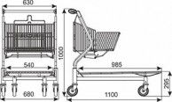 VARIO 110S transportinis vežimėlis, keliamoji galia 300 kg 03