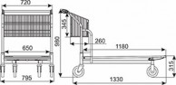 VARIO 120 transportinis vežimėlis, keliamoji galia 400 kg 03