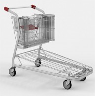 VARIO 115 transportinis vežimėlis, sulankstomas krepšys, keliamoji galia 250 kg 01