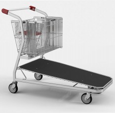 VARIO 115 transportinis vežimėlis, sulankstomas krepšys, keliamoji galia 250 kg