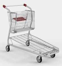 VARIO 115 transportinis vežimėlis, fiksuotas krepšys, keliamoji galia 250 kg