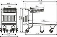 VARIO 125M transportinis vežimėlis, keliamoji galia 450 kg 03
