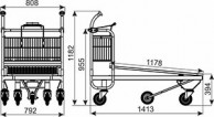 CARRY 120M transportinis vežimėlis su penktuoju ratu, keliamoji galia 500 kg 06