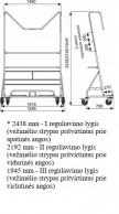 CARRY WP4BW transportinis vežimėlis plokštėms, keliamoji galia 200 kg 02