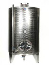 Closed type stainless steel tanks 1000-10000 L of liquid food products