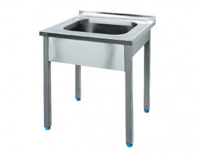 Single bowl sink with legs, model AWE 5301