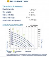 DUOTEX ATEX siurblio P7 techniniai dumenys 