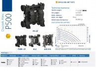 DUOTEX ATEX siurblių P500 duomenys