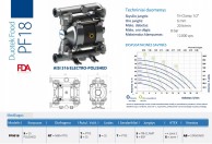Maistinio siurblio Duotek Food P18 techniniai duomenys