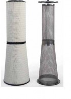Cylindrical and conical filter elements for turbo gas 1