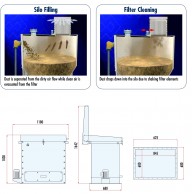 DUSTSHKE Filter cleaning and filter dimensions