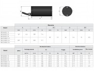 Electric vibrators MVE-60 DC-MVE 100 DC - Data
