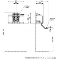 Emergency eye wash stations mod.7501 sketch