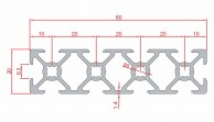 SLOT6 20x80 mm dimensions