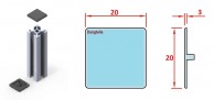 20x20 profilio dangtelis