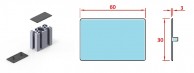 30x60 mm profilio dangtelis