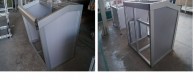 Closed rectangular aluminum profile SLOT10 40x80mm