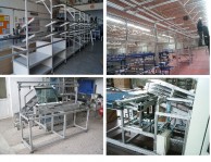Gaminiai iš sustiprinto aliuminio profilio SLOT10 45x45