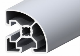 Sferinis aliuminio profilis SLOT10 45x45 mm