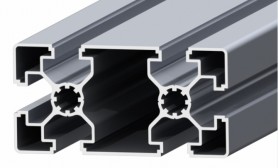 Ypač lengvas stačiakampis aliuminio profilis SLOT10 45x90 mm