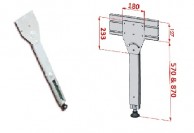 Adjustable metal feet