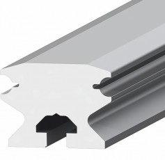 Aliuminis profilis 8 mm skersmens kreipiančiųjų blokui