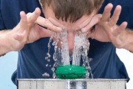 Emergency eye wash procedure